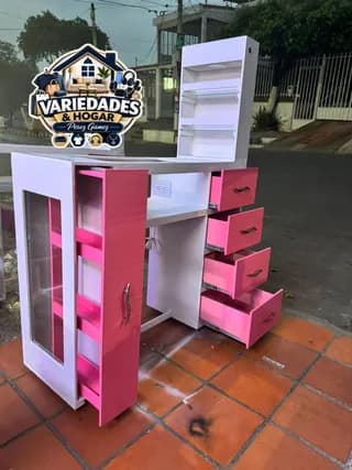 mesa de uñas doble esmaltero 8