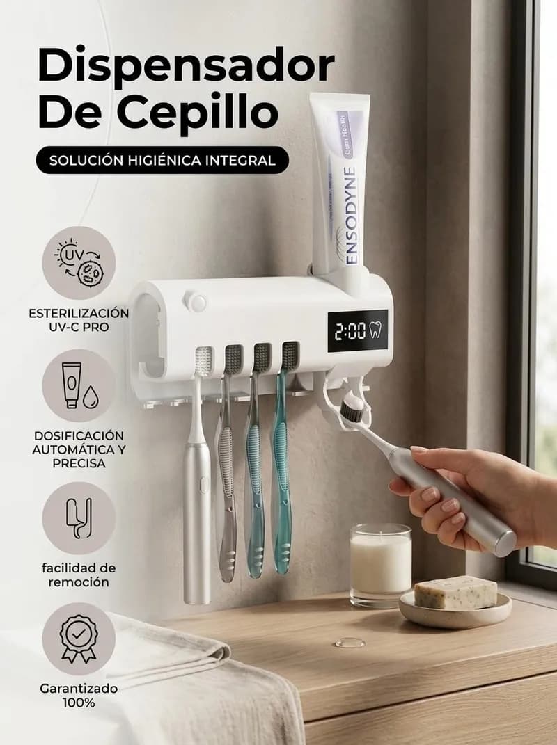 Cepillo dispensador de crema de dientes