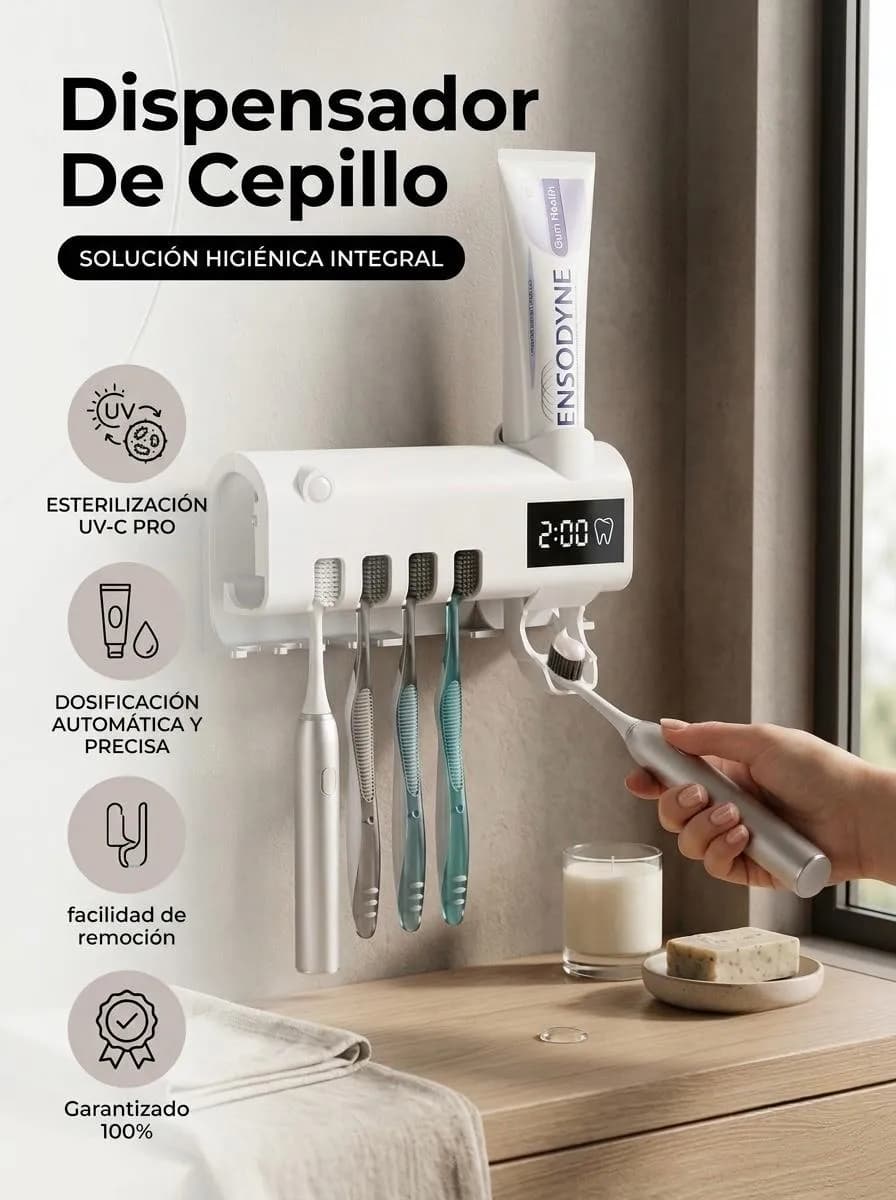 Cepillo dispensador de crema de dientes